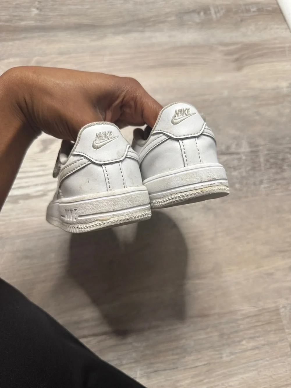 Toddler White Nike Air Force 1s Low top Size 10c